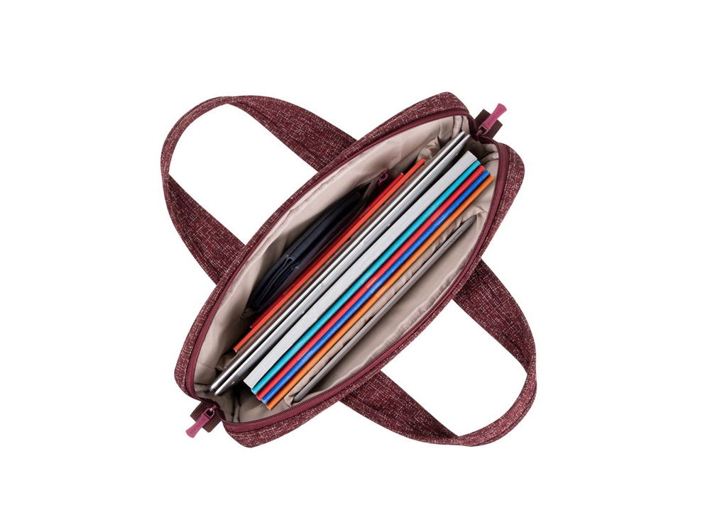 RIVACASE 7921 burgundy red сумка для ноутбука 14 — изображение 19