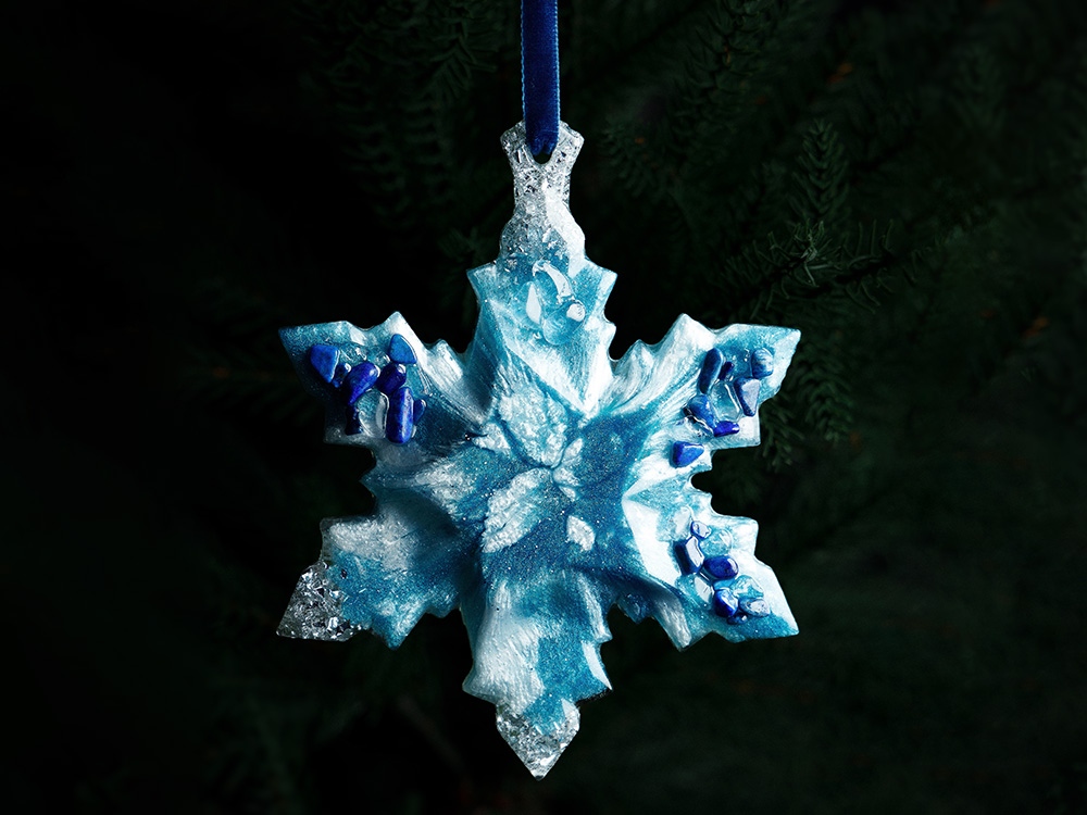 Елочные игрушки (Снежинка) Содалит — изображение 4