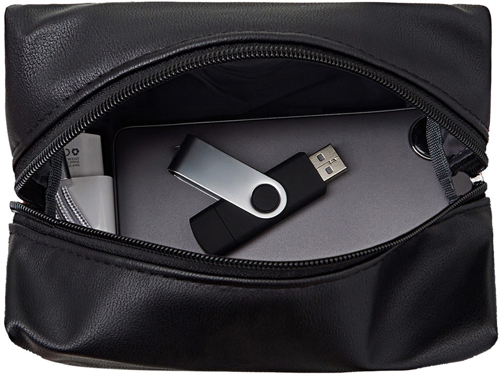 Органайзер для электроники и проводов Enio, черный — изображение 2