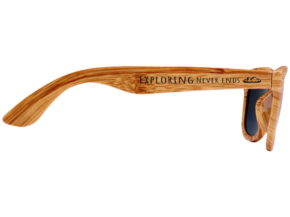Солнцезащитные очки Mira с эффектом дерева - Натуральный — изображение 4