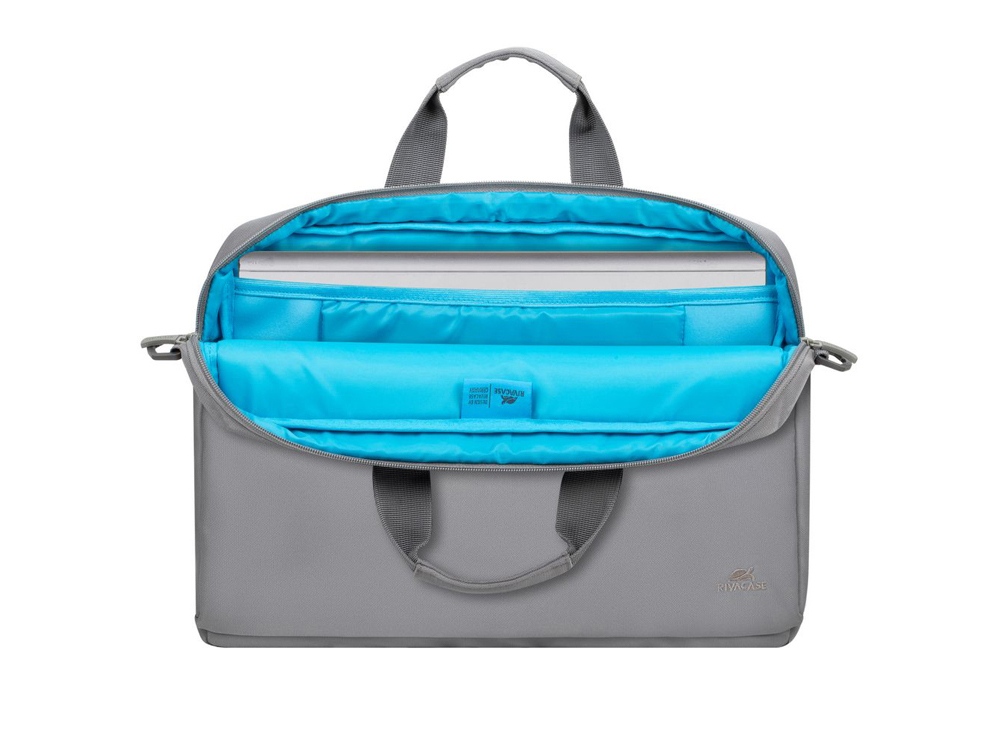 RIVACASE 8235 light grey сумка для ноутбука 15,6 / 6 — изображение 11