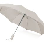 Зонт складной Tulsa, полуавтоматический, 2 сложения, с чехлом, серый