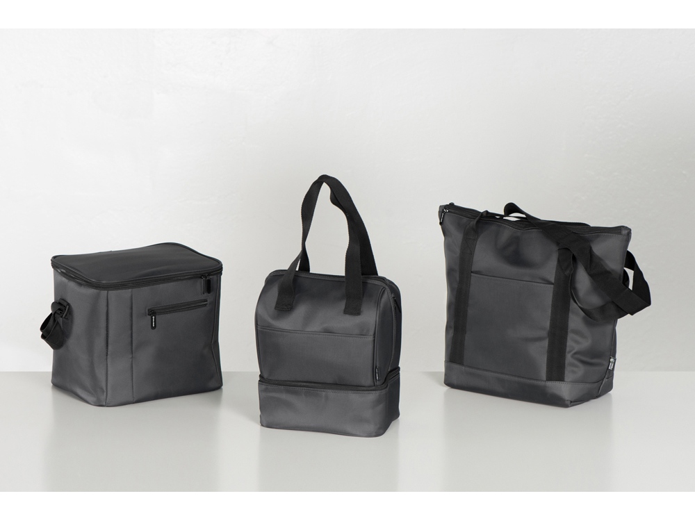 Сумка-холодильник Cool с 2-мя изолированными отделениями, темно-серый — изображение 9