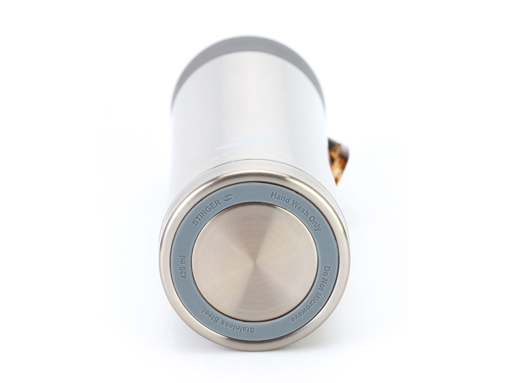 Термокружка Stinger, 0,42 л, сталь/пластик, золотой глянцевый, 7,5 х 6,9 х 22,2 см — изображение 2