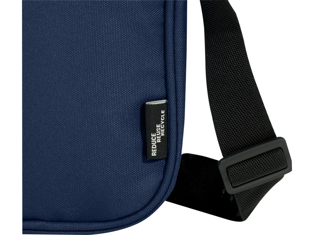 Byron сумка через плечо из переработанных материалов по стандарту GRS объемом 2 л - Нейви — изображение 4
