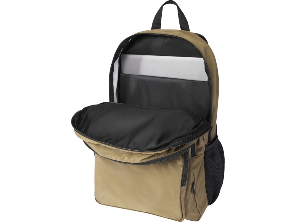 Рюкзак для ноутбука Trend Plus 15GRS из переработанного материала объемом 20 литров, зеленый лесной — изображение 4