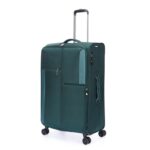 Чемодан TORBER Seyd, тёмно-зелёный, нейлон 600D, 48 х 22 х 78 см, 85 л