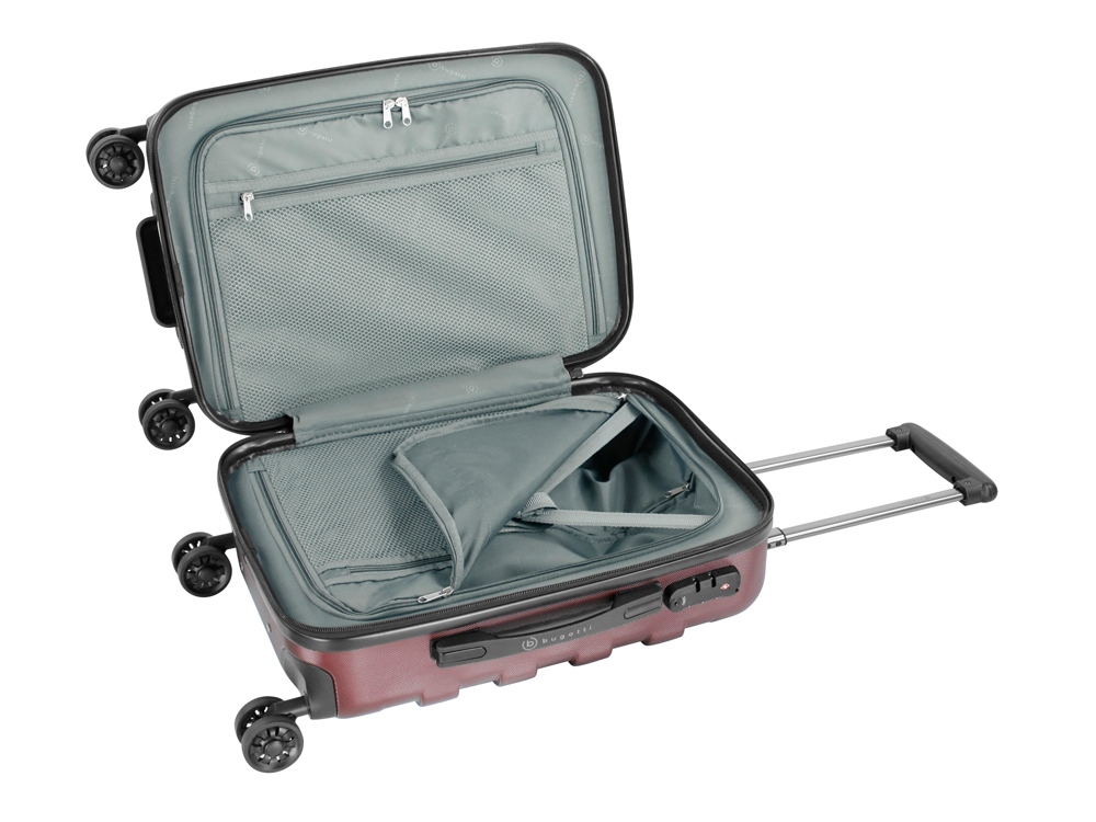 Чемодан BUGATTI Galatea, красный, поликарбонат / АБС-пластик, 36,5х24,5х56 см, 38 л — изображение 2