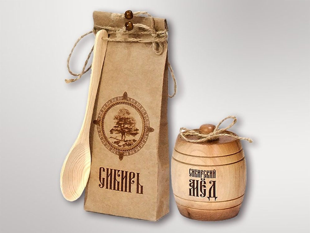 Подарочный набор Лесная пасека, бежевый — изображение 2