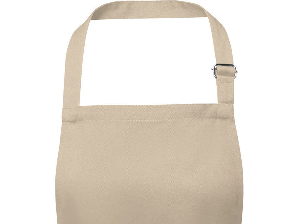 Фартук Andrea плотностью 240 г/м² с регулируемой завязкой на шее - Oatmeal — изображение 3