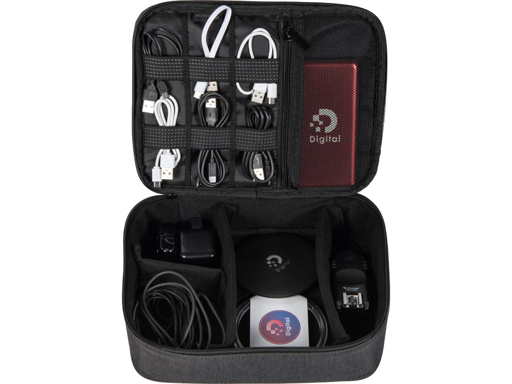 Органайзер для крупной электроники District, темно-серый — изображение 4