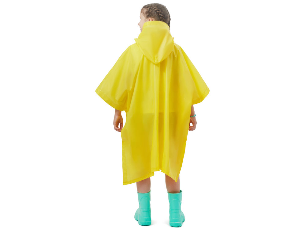 Пончо Hawaii c чехлом детский, желтый — изображение 3