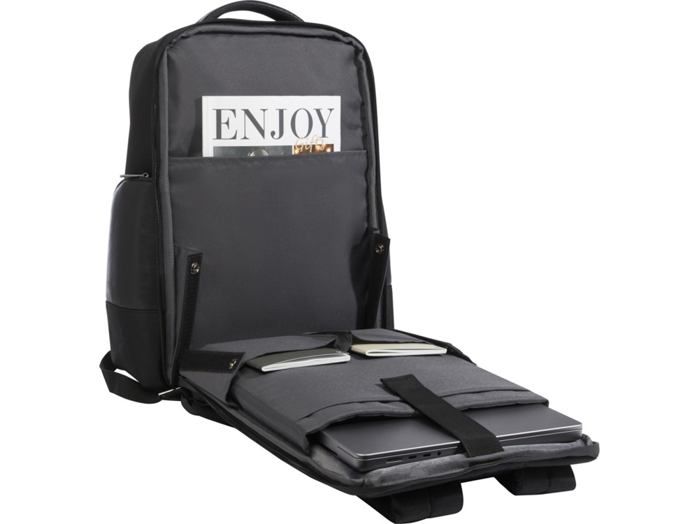 Expedition Pro рюкзак для ноутбука 15,6 из переработанных материалов, 25 л - Черный — изображение 6