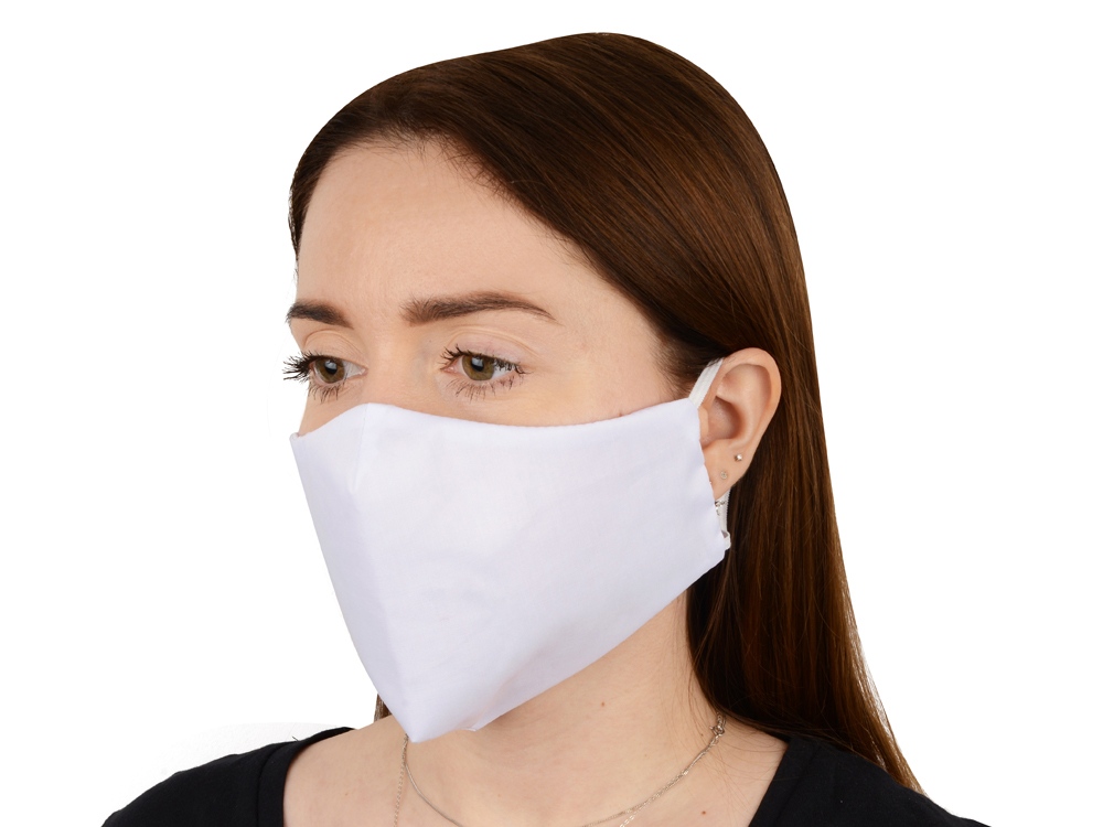 Маска для лица многоразовая, белый — изображение 2