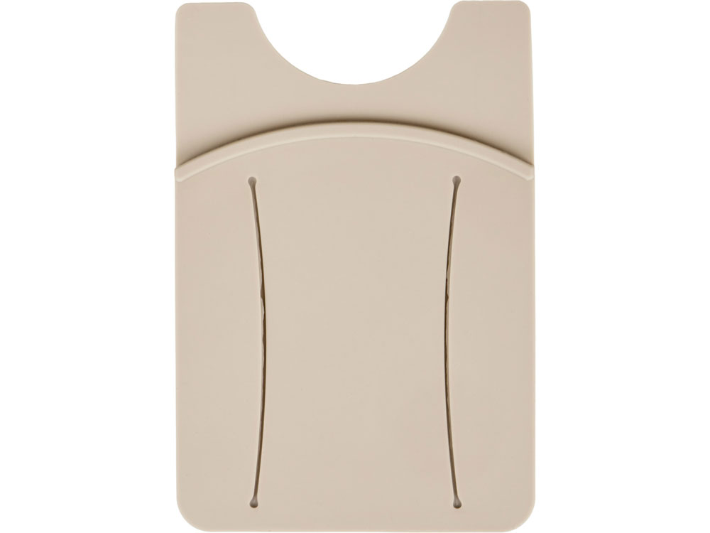 Картхолдер для телефона с держателем Trighold, бежевый — изображение 3