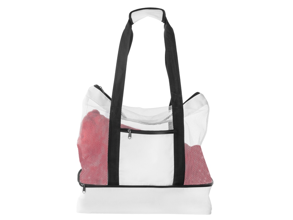 Сумка для шопинга и пляжа Coolmesh с изотермическим отделением внизу, белый — изображение 10