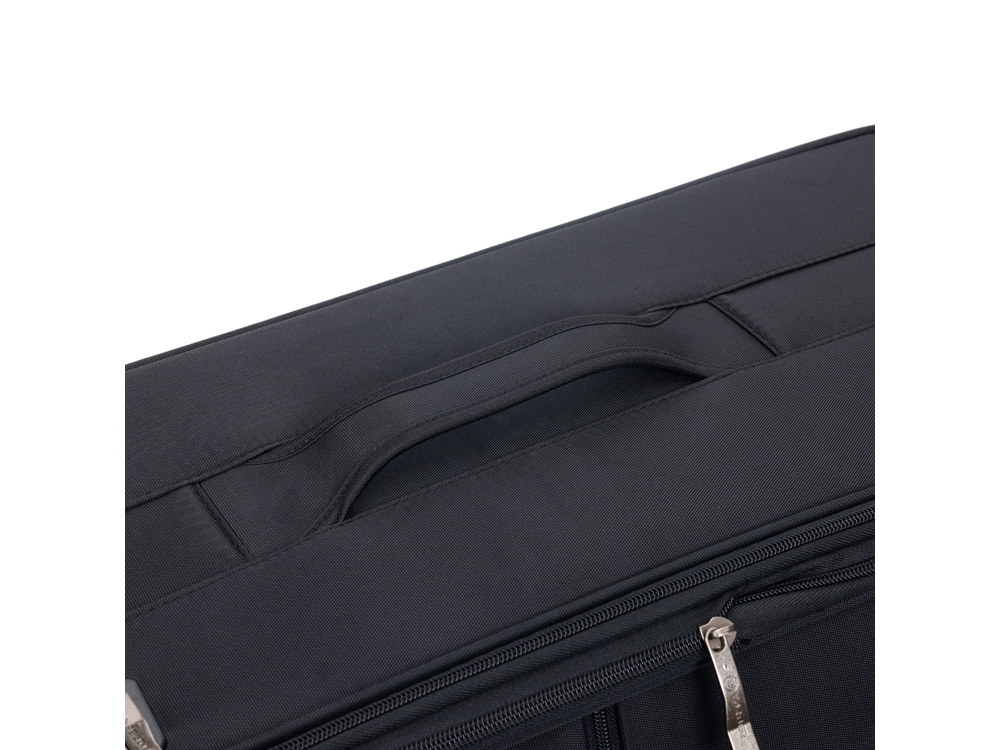 Чемодан TORBER Brosno, чёрный, нейлон 600D, 43,5 х 19 х 68 см, 56 л — изображение 11
