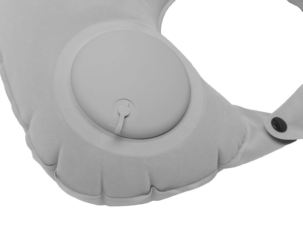 Подушка под шею с помпой Push, серый — изображение 3