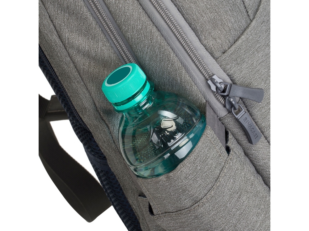 RIVACASE 7760 grey ECO рюкзак для ноутбука 15.6 — изображение 14