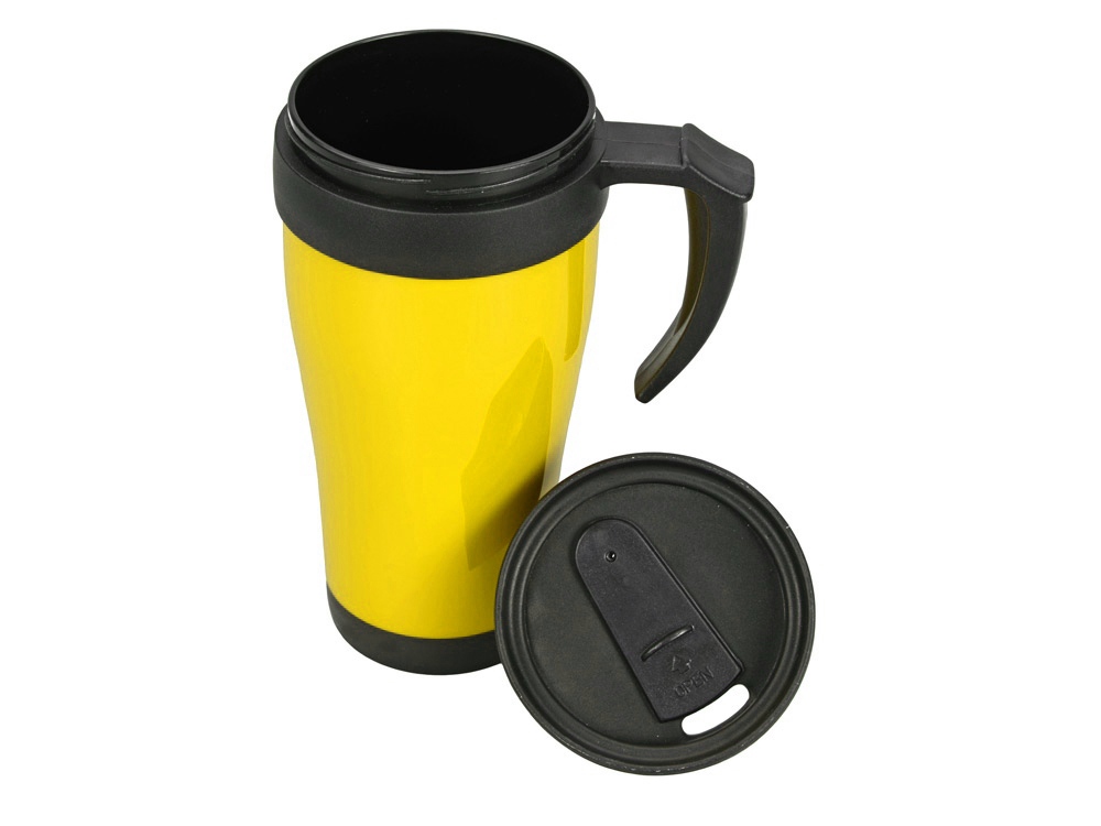 Кружка с термоизоляцией Silence 350мл, желтый — изображение 2