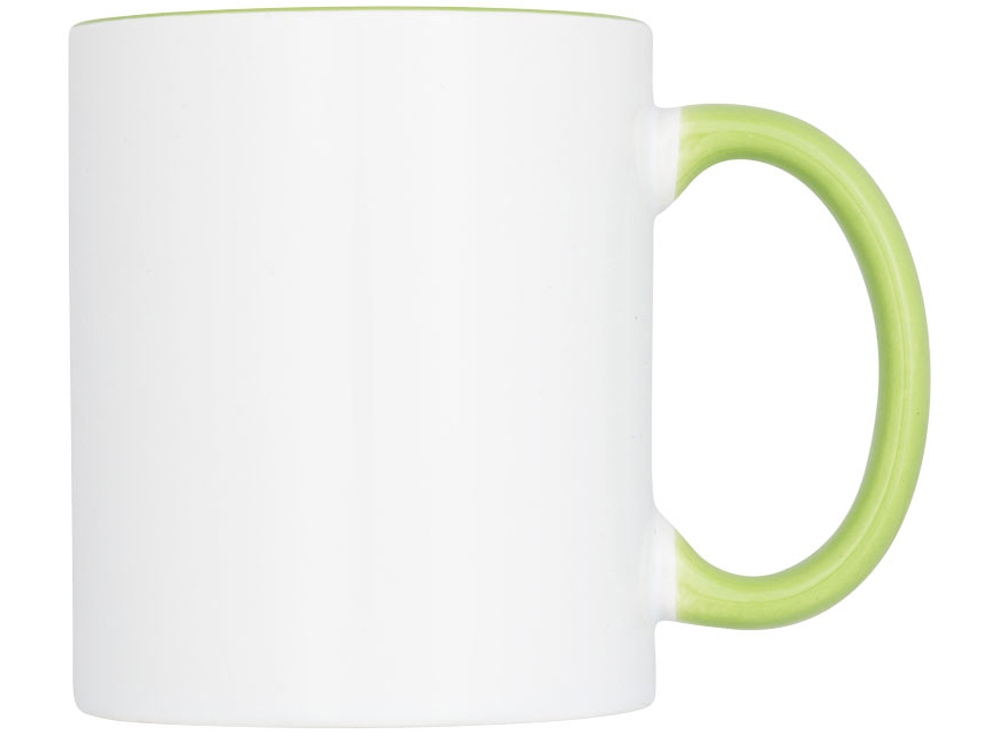 Цветная кружка Pix для сублимации, белый/зеленый — изображение 2