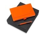 Подарочный набор Vision Pro soft-touch с ручкой и блокнотом А5, оранжевый