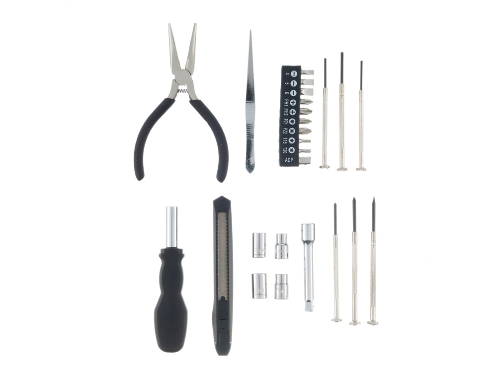 Набор инструментов Stinger, 25 инструментов, в пластиковом кейсе, 164x107x49 мм, серый — изображение 5