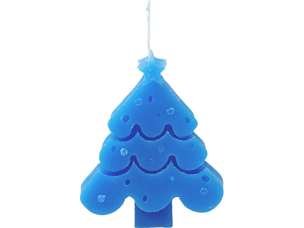 Свеча Елочка, синий — изображение 2