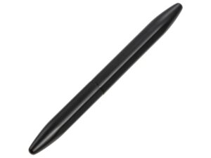 Ручка металлическая шариковая Bullet с серебристым зеркальным слоем, матовый черный