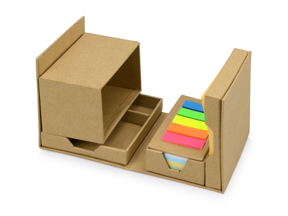 Куб настольный для записей Брик, крафт — изображение 2