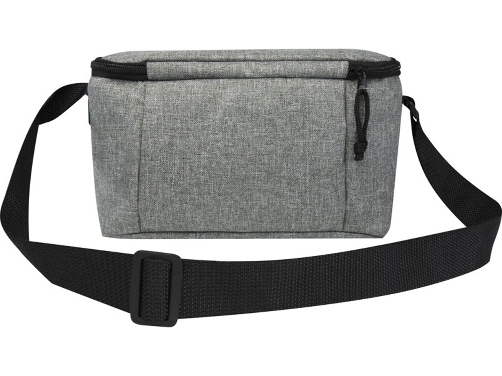 Tundra сумка-холодильник на 6 банок из переработанного РЕТ-пластика - Серый яркий — изображение 3