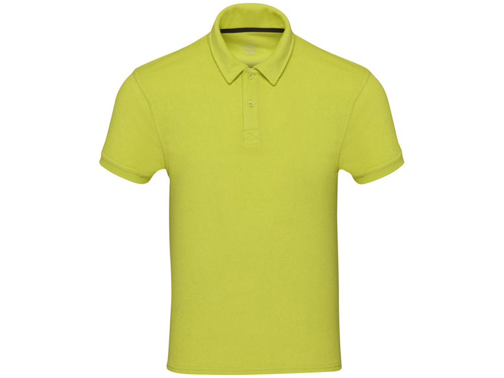 Рубашка поло унисекс Akoya из переработанного махрового материала - Лайм — изображение 2
