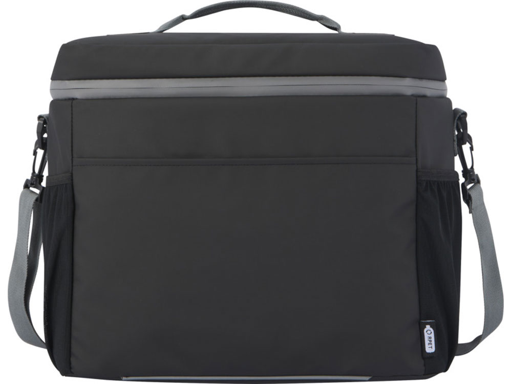 Водонепроницаемая сумка-холодильник Aqua на 20 банок, сплошной черный — изображение 2