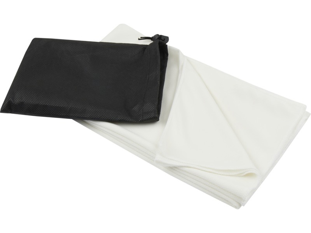 Lucas спортивное полотенце из переработанного полиэстера 70х140 см - Белый