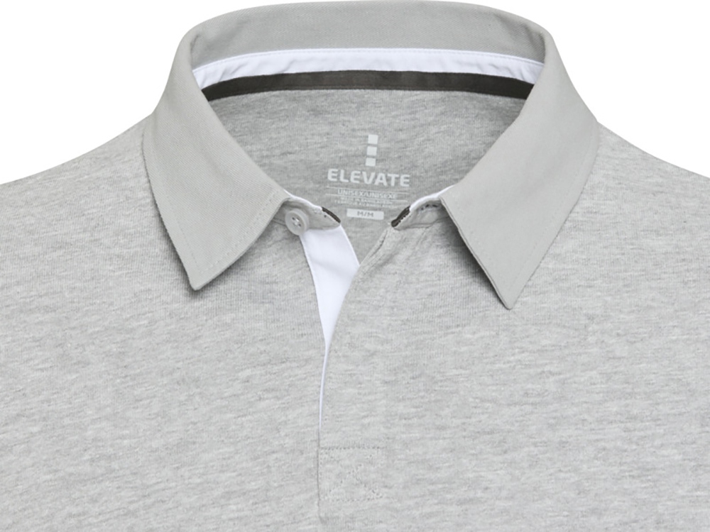 Clyde толстовка-поло унисекс для регби - Серый яркий — изображение 4