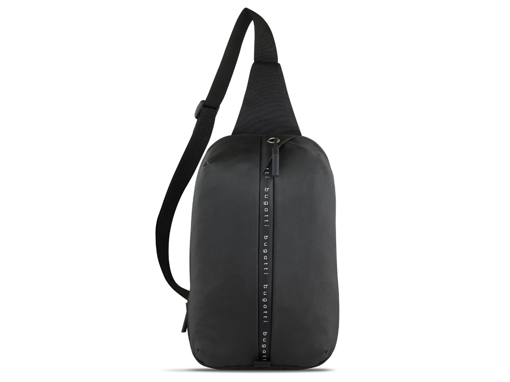 Рюкзак BUGATTI Blanc Delight, чёрный, нейлон RPET600D/тарпаулин/полиэстер, 18х10х31 см, 5 л — изображение 2