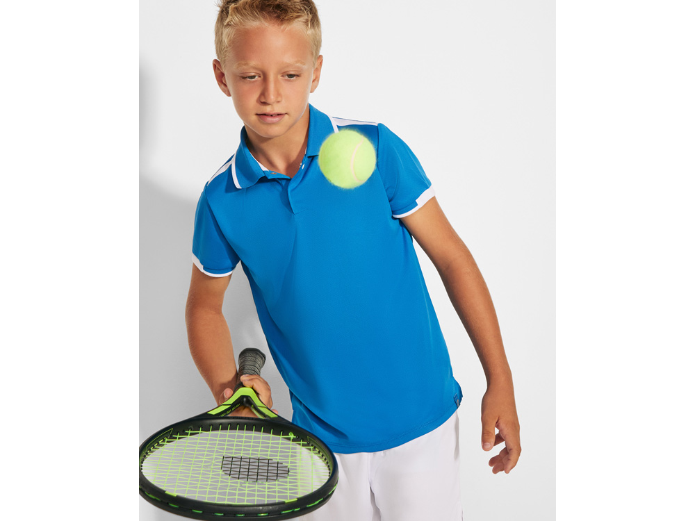 Рубашка-поло Tamil мужская, королевский синий/белый — изображение 5