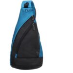 Рюкзак TORBER с одним плечевым ремнем, черный/синий, полиэстер/добби, 25x15x45 см, 7 л