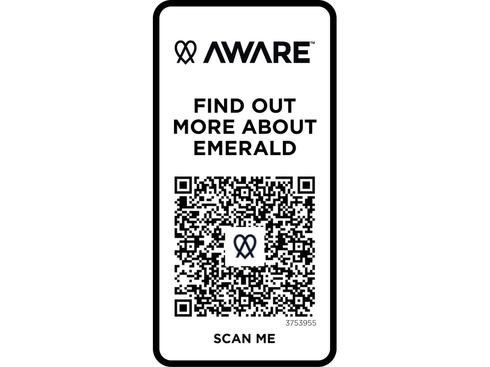 Emerald поло унисекс с коротким рукавом из переработанных материалов Aware™. - Нейви — изображение 5