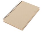 Блокнот на спирали в картонной обложке с переработанной бумагой Mania, натуральный