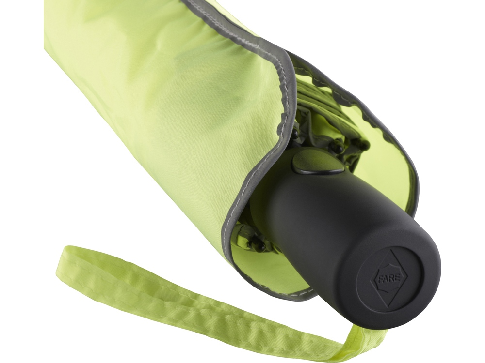 Зонт складной 5547 Pocket Plus полуавтомат, неоновый желтый — изображение 6