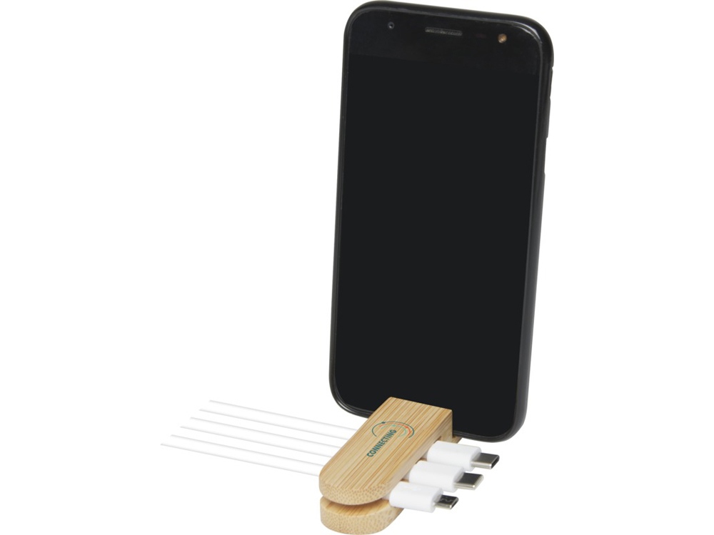 Edulis бамбуковый кабельный органайзер , бежевый — изображение 7