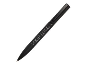 Шариковая металлическая ручка Siegfried, черный с серебристым слоем