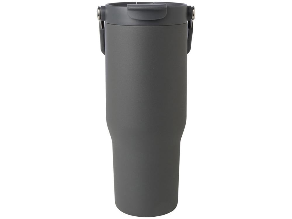 Термостакан Bronx объемом 900 мл из меди и переработанной нержавеющей стали, сертифицированной по стандарту RCS, с вакуумной изоляцией и крышкой с двойной функцией - Серый — изображение 3