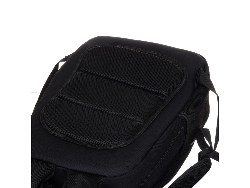 Рюкзак TORBER CLASS X, черный, полиэстер 900D, 45 x 30 x 18 см + Мешок для сменной обуви в подарок! — изображение 3
