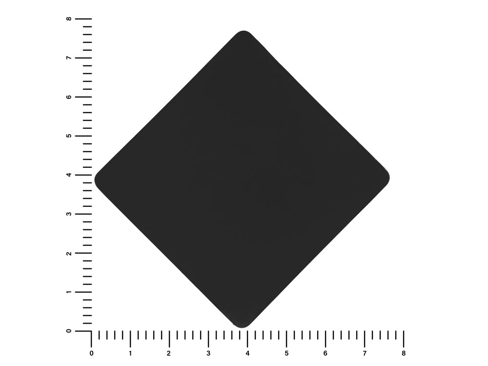 ПАТЧ РОМБ soft-touch (чёрный) 7,6 х 7,6 см — изображение 2