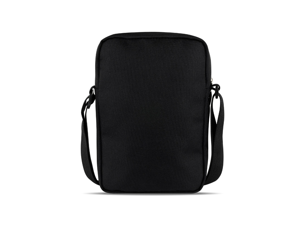 Сумка через плечо BUGATTI Blanc Delight, чёрная, нейлон RPET600D/тарпаулин/полиэстер, 16х4х23 см — изображение 8