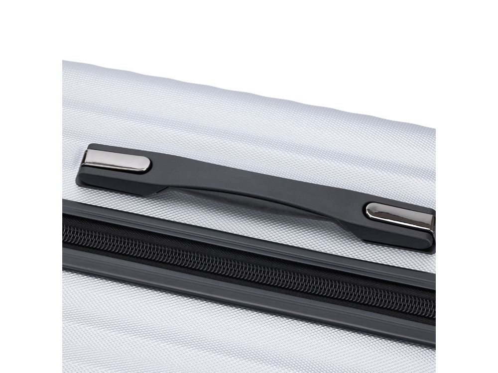 Чемодан TORBER Lama, серебристый, ABS-пластик, 49 х 29,5 х 77 см, 92 л — изображение 9