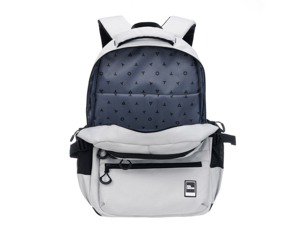 Рюкзак TORBER CLASS X, молочный, 46 х 32 х 13 см + Мешок для сменной обуви в подарок! — изображение 7