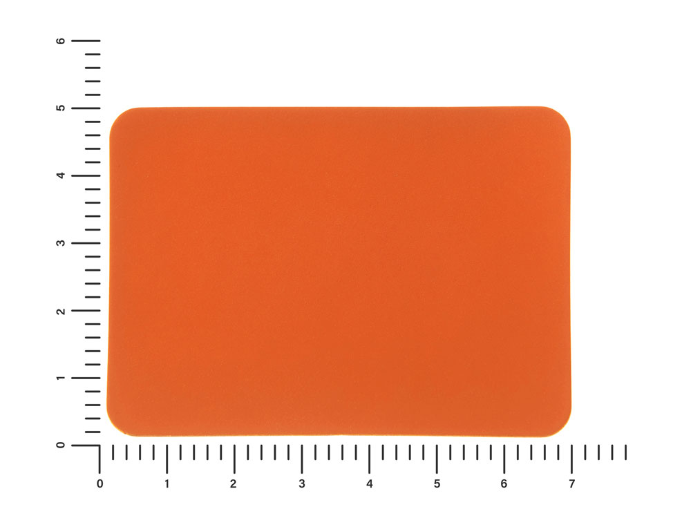 ПАТЧ ПРЯМОУГОЛНЫЙ soft-touch (оранжевый ) 5,0 х 7,0 см — изображение 2